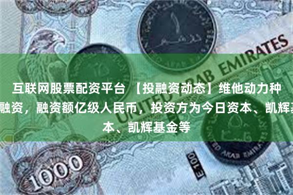 互联网股票配资平台 【投融资动态】维他动力种子+轮融资，融资额亿级人民币，投资方为今日资本、凯辉基金等