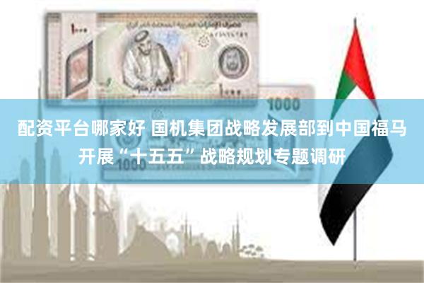 配资平台哪家好 国机集团战略发展部到中国福马开展“十五五”战略规划专题调研