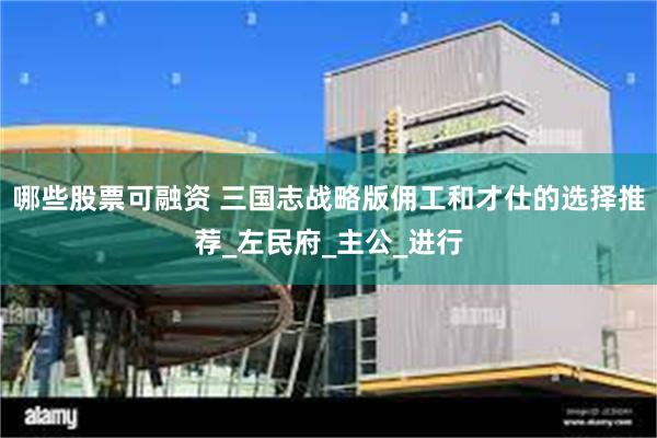 哪些股票可融资 三国志战略版佣工和才仕的选择推荐_左民府_主公_进行