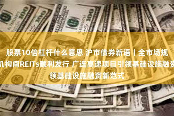 股票10倍杠杆什么意思 沪市债券新语丨全市场规模最大机构间REITs顺利发行 广连高速项目引领基础设施融资新范式